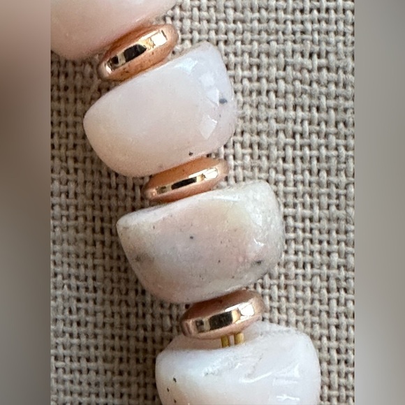 18-1/2 inch Peruvian Pink Opal bead necklace NWOT - Picture 9 of 13